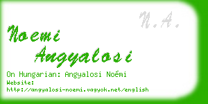 noemi angyalosi business card